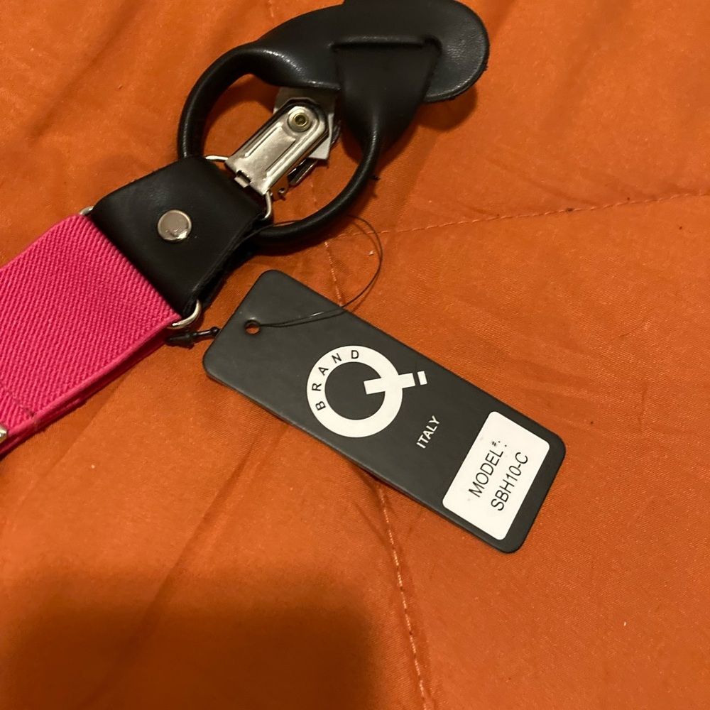 Brand Italy Pink and  Back Suspenders
